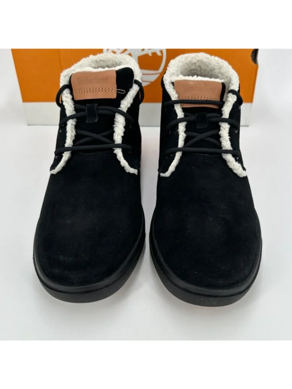 Timberland Men's Ashwood Park Warm-Lined Suede Chukka Boots sz 11 Black Lace-up